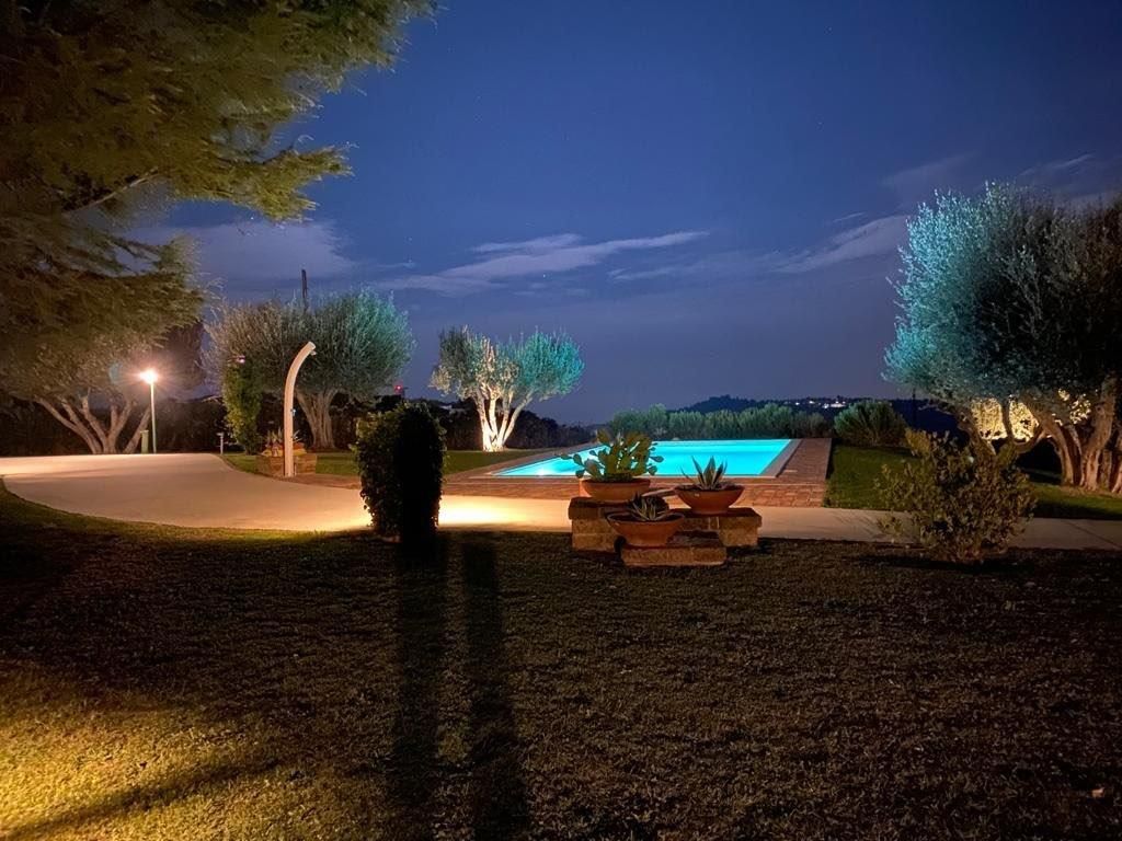 Villa Tergi :: Poolblick bei Nacht